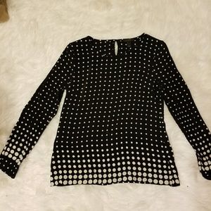 Black and white polka dot shirt